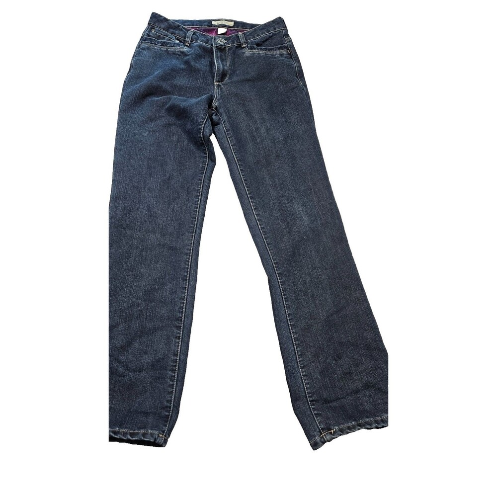 Natural Reflection Blue Dark Wash Skinny Stretch Denim Woman Jeans Size 6